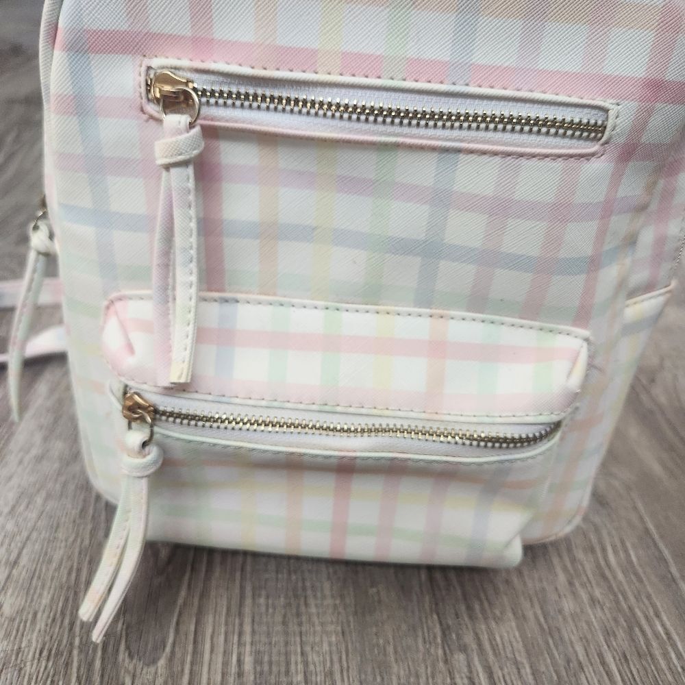 Multi-Color Under One Sky Women's Small Backpack Bag Zipper Pockets Strap Handle - Picture 2 of 13